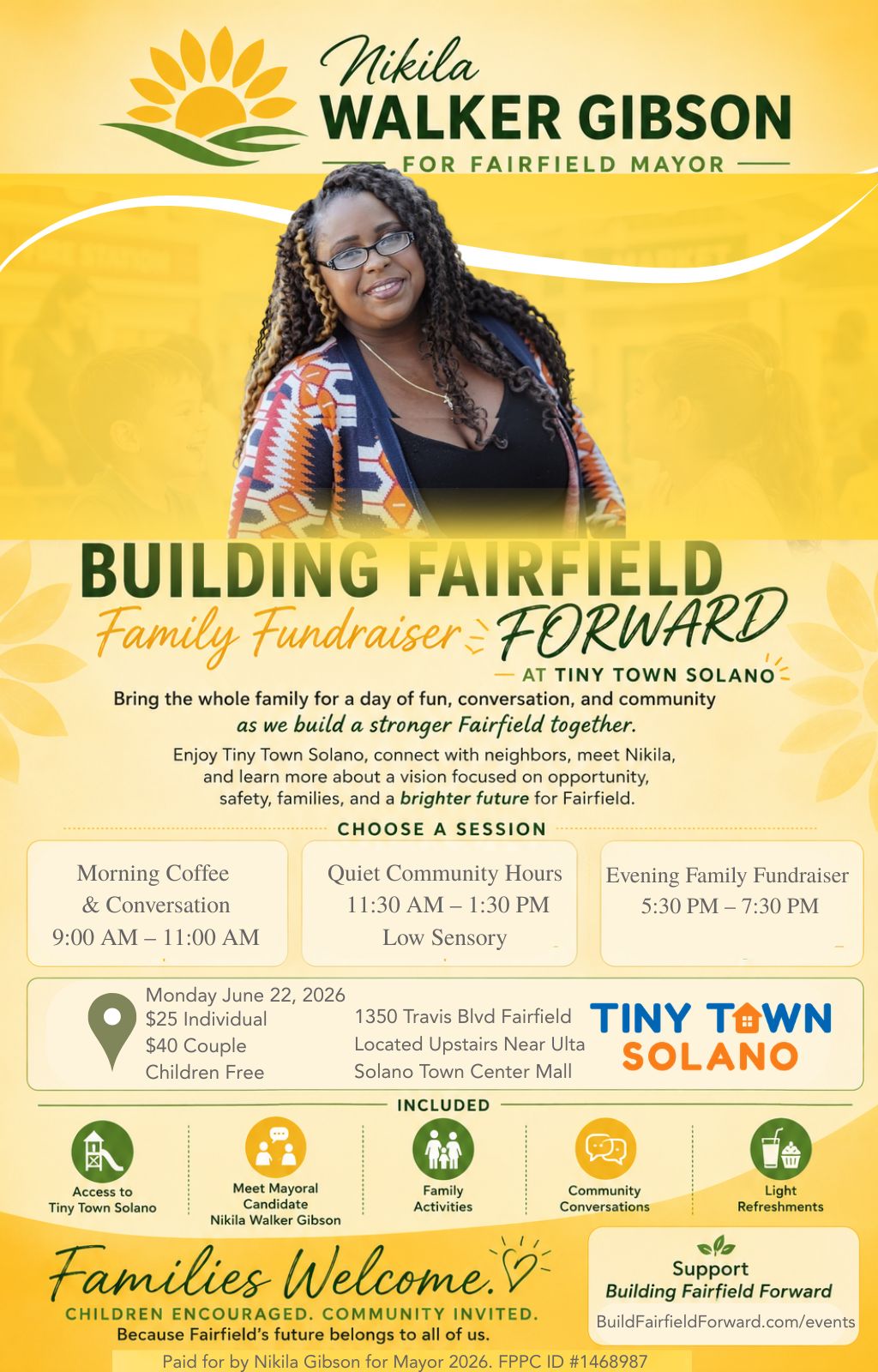 Building Fairfield Forward Family Fundraiser at Tiny Town Solano